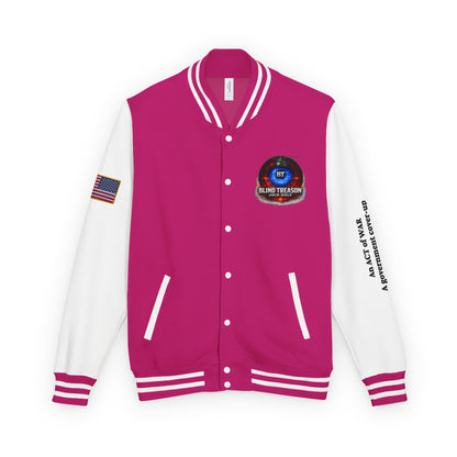 BLIND TREASON Letterman Jacket — "Blind Treason" Book Cover Varsity Jacket