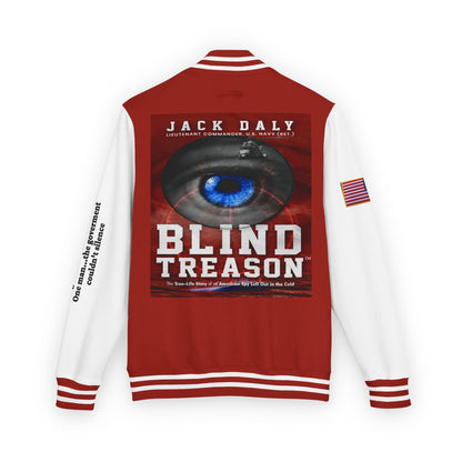 BLIND TREASON Letterman Jacket — "Blind Treason" Book Cover Varsity Jacket