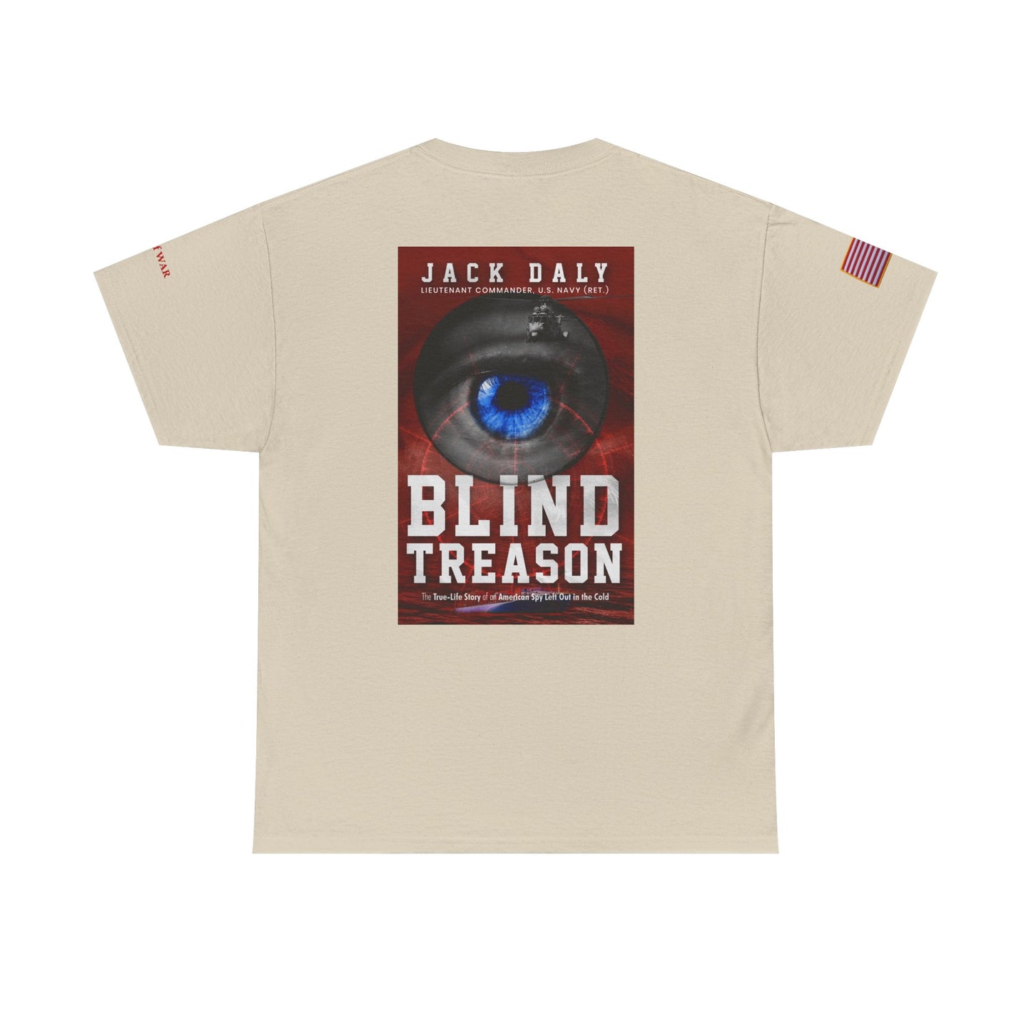 BLIND TREASON T-Shirt Jack Daly Book Cover Tee (Blue Eye Graphic)