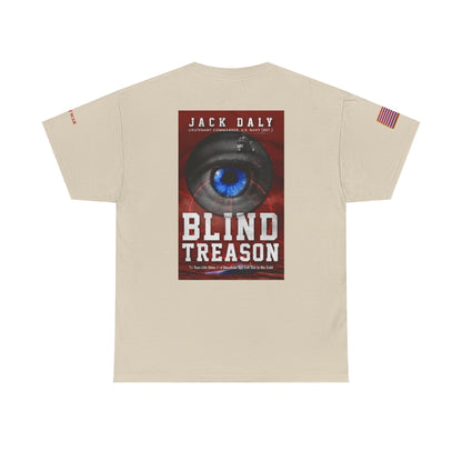 BLIND TREASON T-Shirt Jack Daly Book Cover Tee (Blue Eye Graphic)