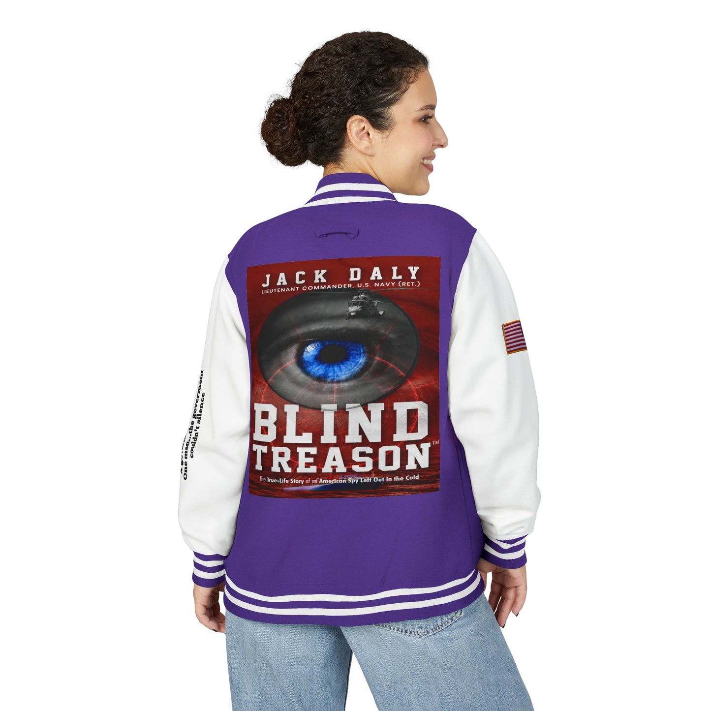 BLIND TREASON Letterman Jacket — "Blind Treason" Book Cover Varsity Jacket