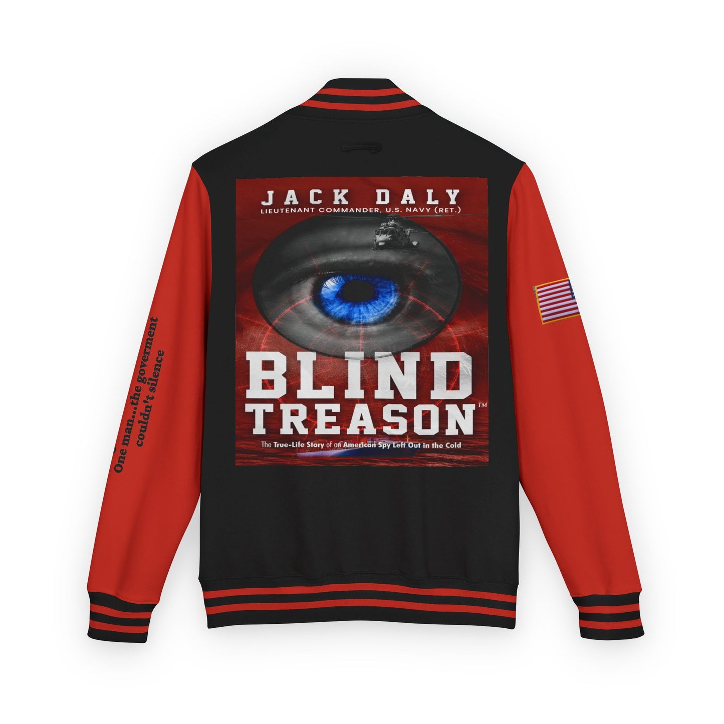 BLIND TREASON Letterman Jacket — "Blind Treason" Book Cover Varsity Jacket