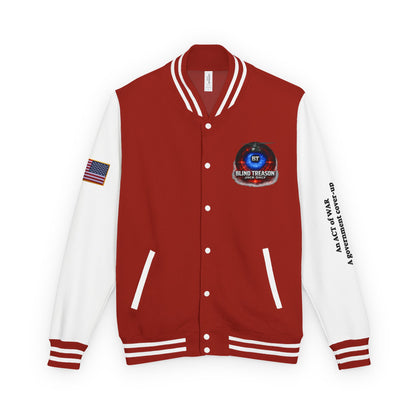 BLIND TREASON Letterman Jacket — "Blind Treason" Book Cover Varsity Jacket