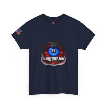 BLIND TREASON T-Shirt Jack Daly Book Cover Tee (Blue Eye Graphic)