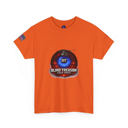 BLIND TREASON T-Shirt Jack Daly Book Cover Tee (Blue Eye Graphic)