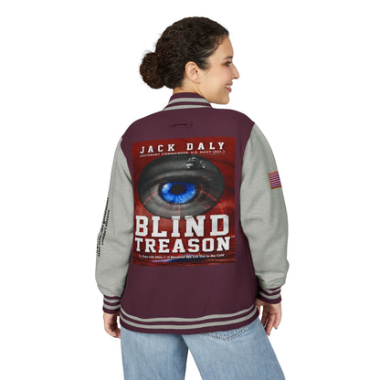 BLIND TREASON Letterman Jacket — "Blind Treason" Book Cover Varsity Jacket