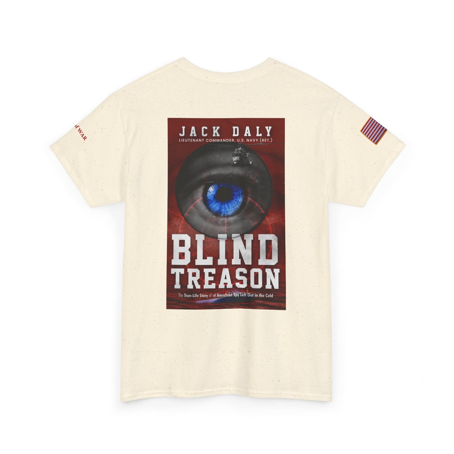 BLIND TREASON T-Shirt Jack Daly Book Cover Tee (Blue Eye Graphic)