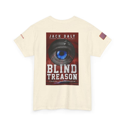 BLIND TREASON T-Shirt Jack Daly Book Cover Tee (Blue Eye Graphic)