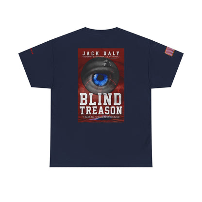 BLIND TREASON T-Shirt Jack Daly Book Cover Tee (Blue Eye Graphic)
