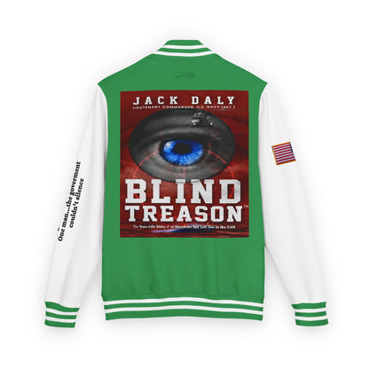 BLIND TREASON Letterman Jacket — "Blind Treason" Book Cover Varsity Jacket