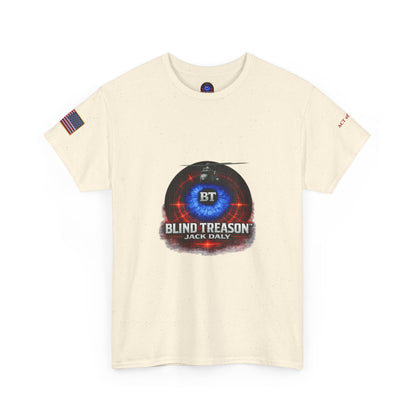 BLIND TREASON T-Shirt Jack Daly Book Cover Tee (Blue Eye Graphic)