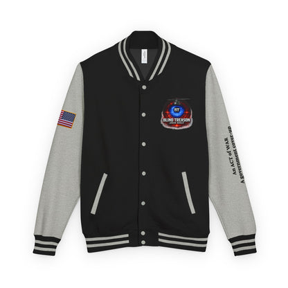 BLIND TREASON Letterman Jacket — "Blind Treason" Book Cover Varsity Jacket