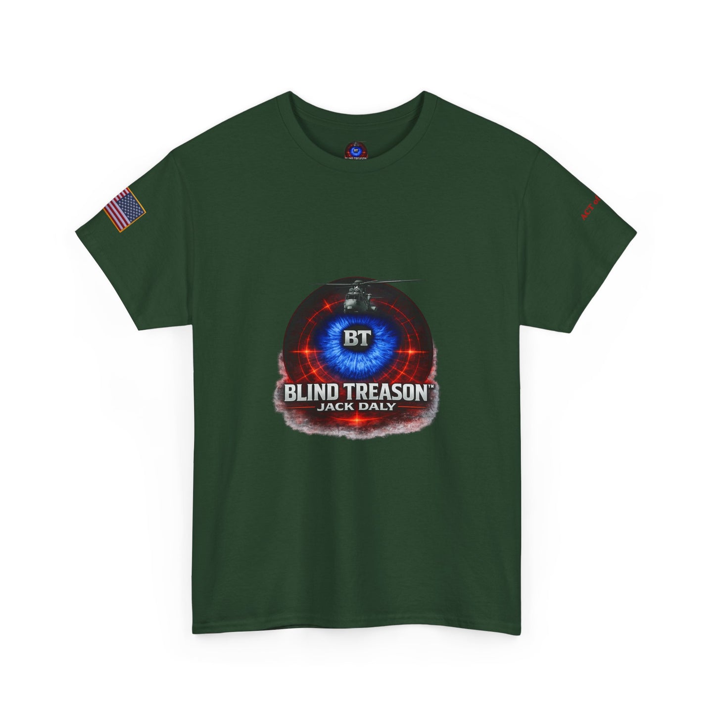BLIND TREASON T-Shirt Jack Daly Book Cover Tee (Blue Eye Graphic)