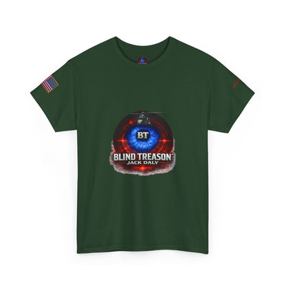 BLIND TREASON T-Shirt Jack Daly Book Cover Tee (Blue Eye Graphic)