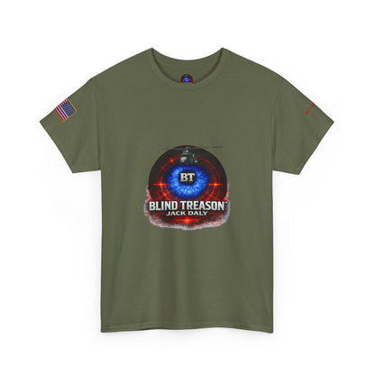 BLIND TREASON T-Shirt Jack Daly Book Cover Tee (Blue Eye Graphic)