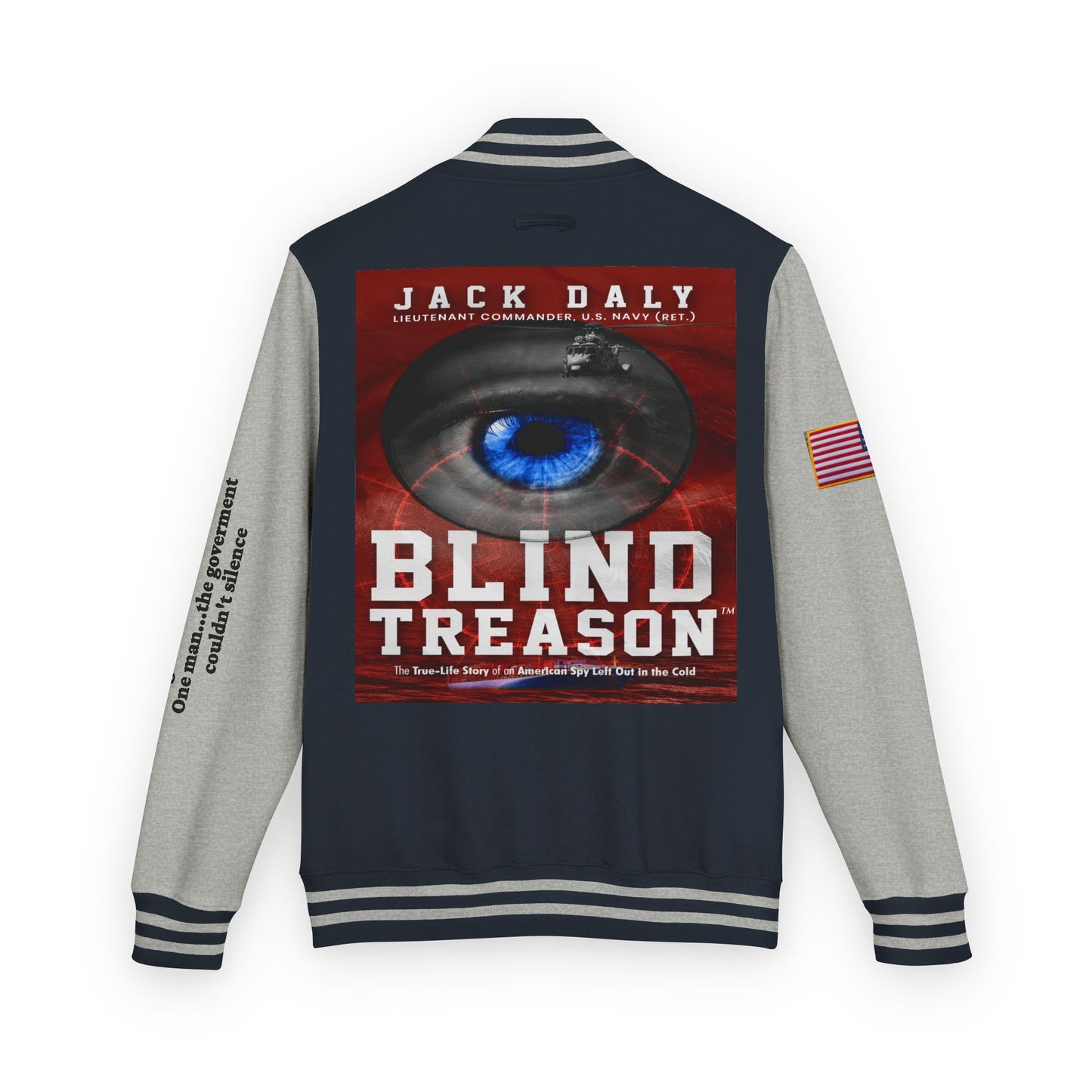 BLIND TREASON Letterman Jacket — "Blind Treason" Book Cover Varsity Jacket